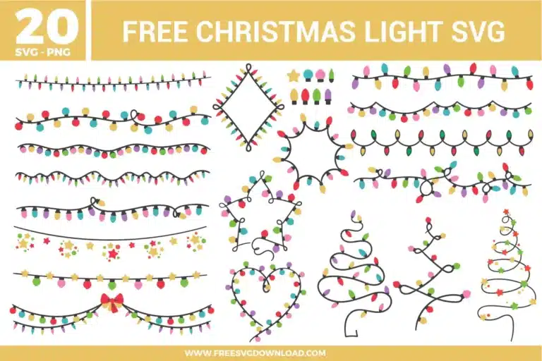 Christmas Light Free SVG Files