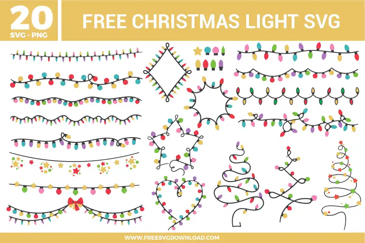 Christmas Light Free SVG Files