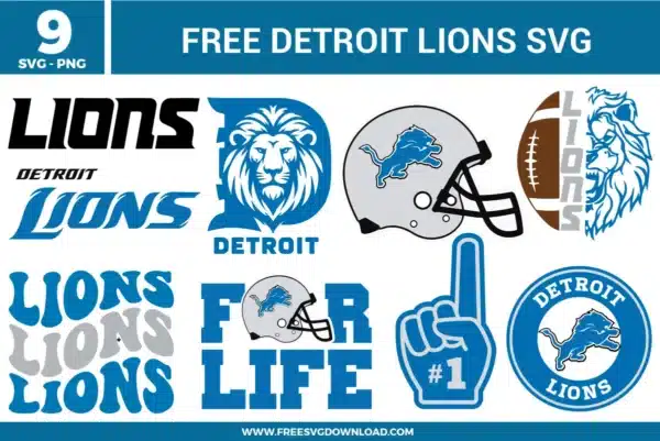 Detroit Lions Free SVG Files