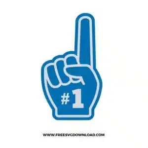 Detroit Lions Foam Finger Free SVG File