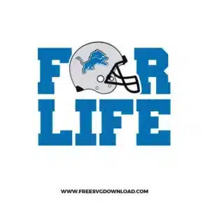Detroit Lions For Life Free SVG File