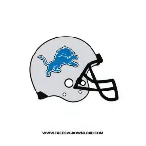 Detroit Lions Helmet Free SVG File