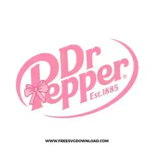 Dr Pepper Bow Free SVG File