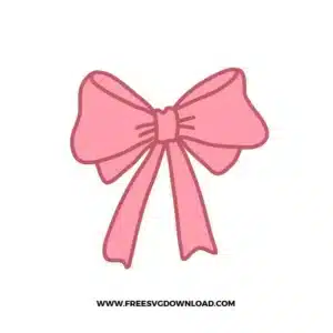 Hair Bow Free SVG File