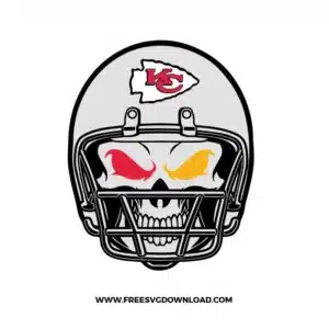 Chiefs Helmet Skull Free SVG File