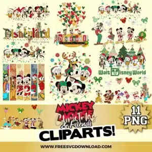 Mickey Mouse And Friends Christmas Free PNG