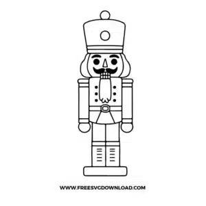Nutcracker Outline Free SVG File