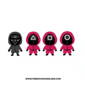 Squid Game Soldiers Free SVG File