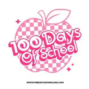 100 Days Of School Barbie Free SVG File