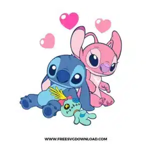 Angel Stitch Valentine Free SVG File