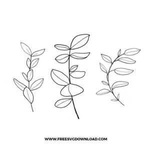 Boho Leaves Free SVG File
