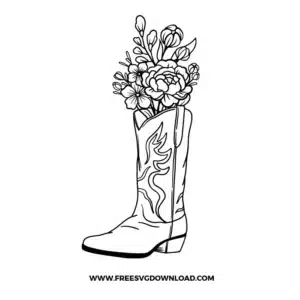 Cowboy Wildflower Free SVG File