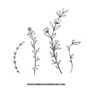 Botanical Leaves Free SVG File