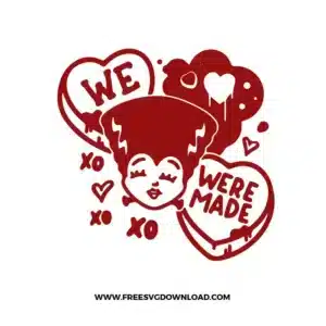 Bride Of Frankenstein Valentine Free SVG File