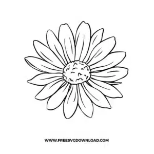 Flower Daisy Free SVG File