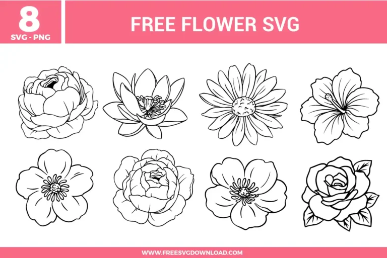 Flower Free SVG Files