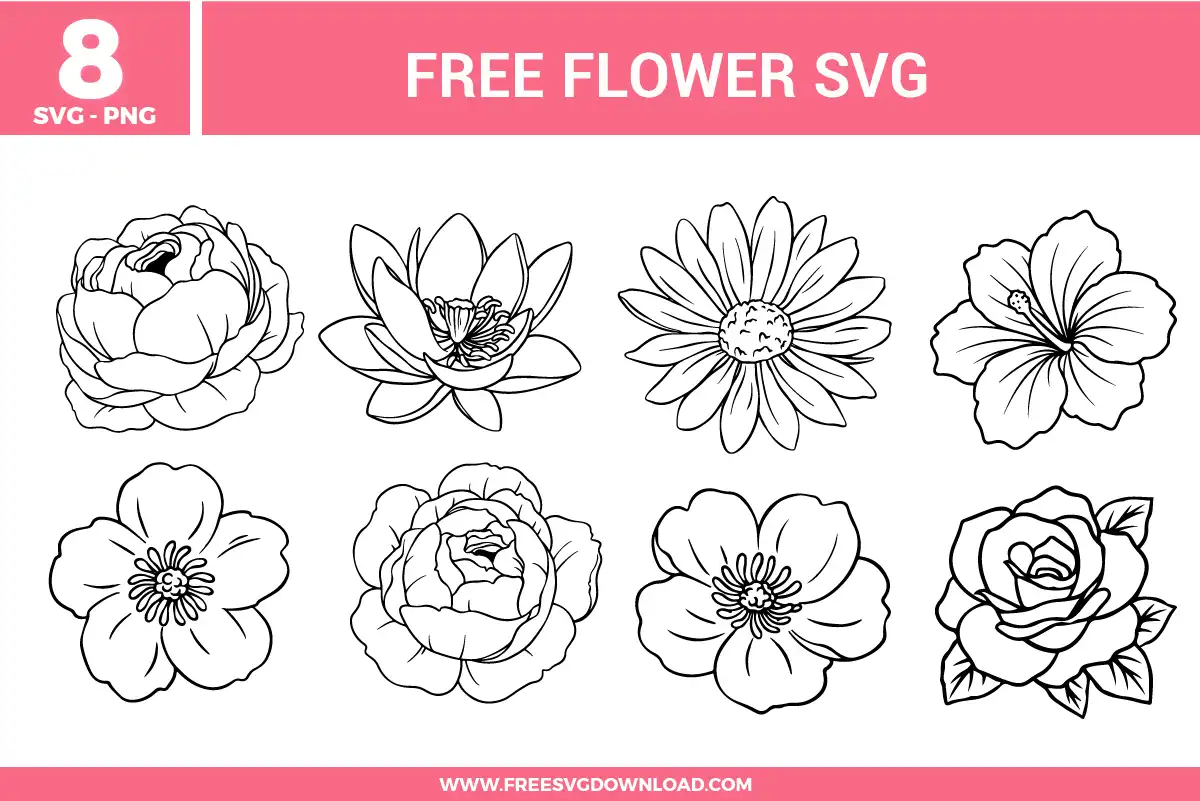 Flower Free SVG Files