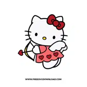Hello Kitty Cupid Free SVG File