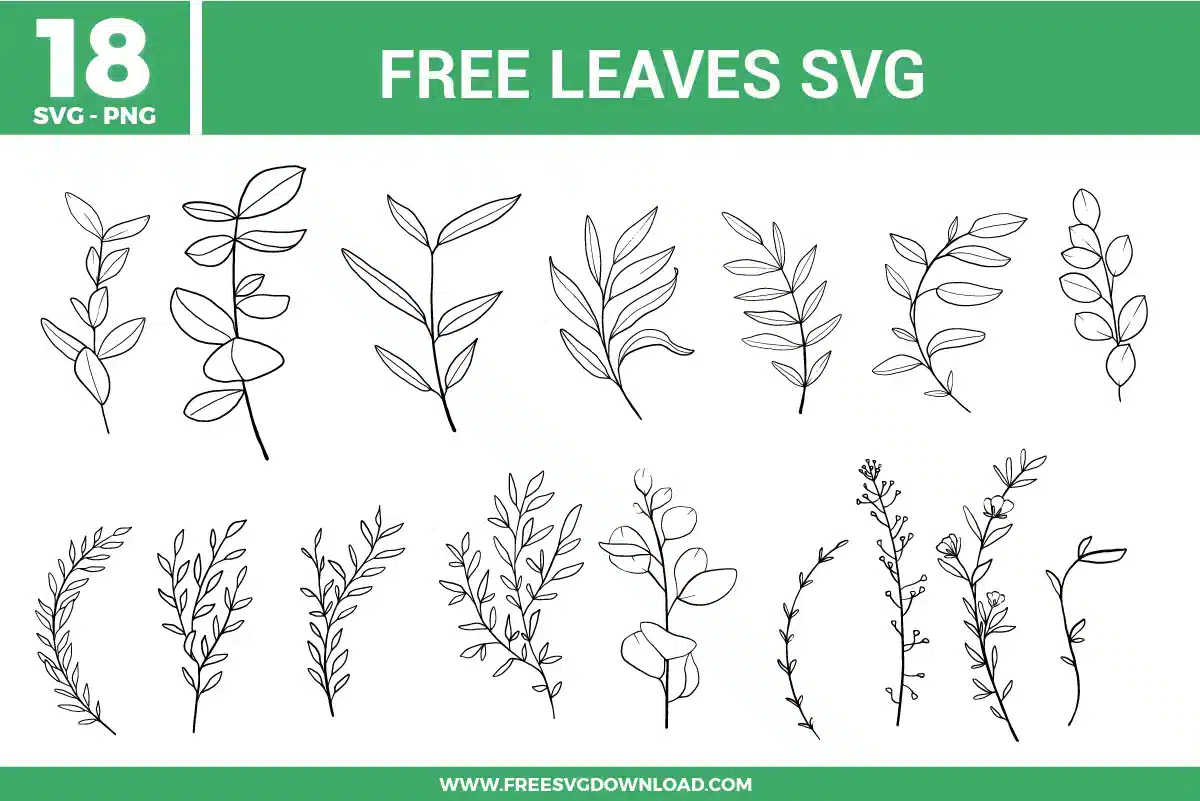 Leaves Free SVG Files