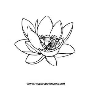 Magnolia Flower Free SVG File