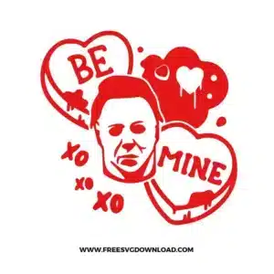 Michael Myers Valentine Free SVG File