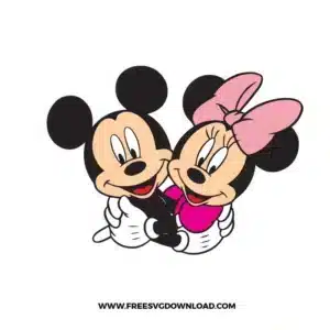 Mickey Minnie Hug Free SVG File