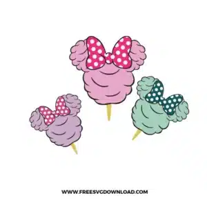 Minnie Mouse Cotton Candy Free SVG File