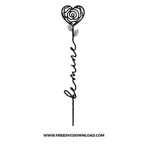 Rose Be Mine Free SVG File