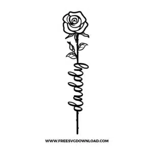 Rose Daddy Free SVG File