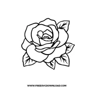 Flower Rose Free SVG File