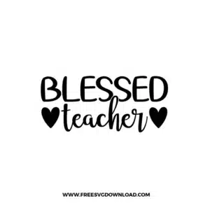 Teacher Blessed Free SVG File