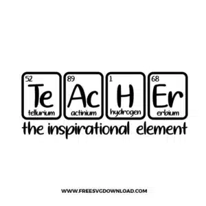 Teacher Element Free SVG File