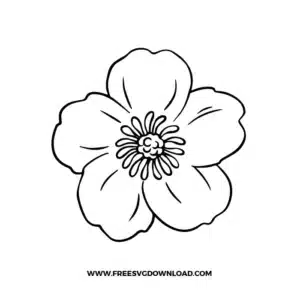Violet Flower Free SVG File​