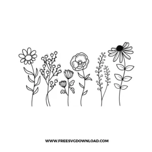 Wild Flower Free SVG File