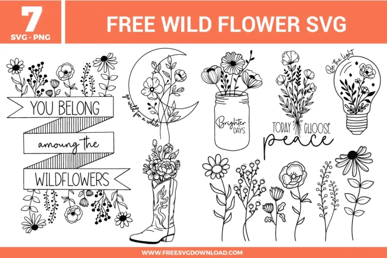 Wild Flower Free SVG Files