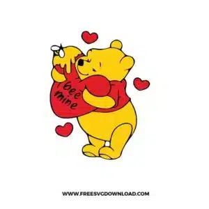 Winnie Be Mine Free SVG File