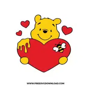 Winnie Love Free SVG File
