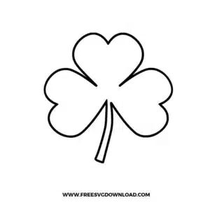 3 Leaf Clover Free SVG File