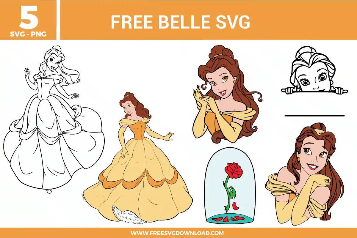 Belle Free SVG Files
