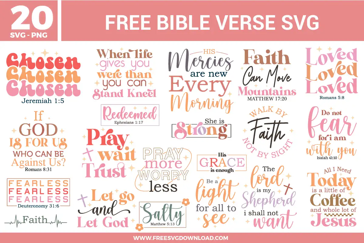 Bible Verse Free SVG Files