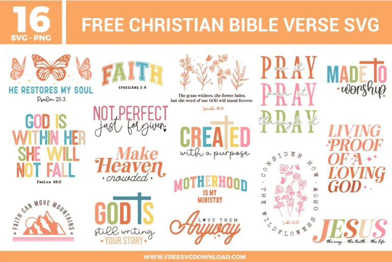 Christian Bible Verse Free SVG Files