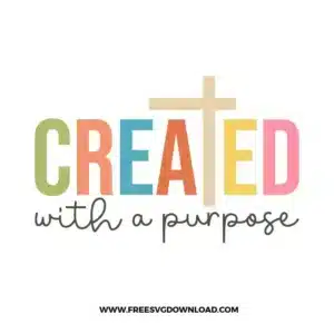 Created With A Purpose Free SVG File