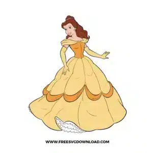 Disney Princess Belle Free SVG File