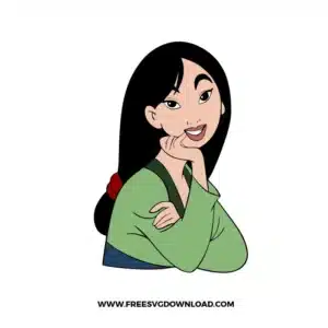 Disney Princess Mulan Free SVG File