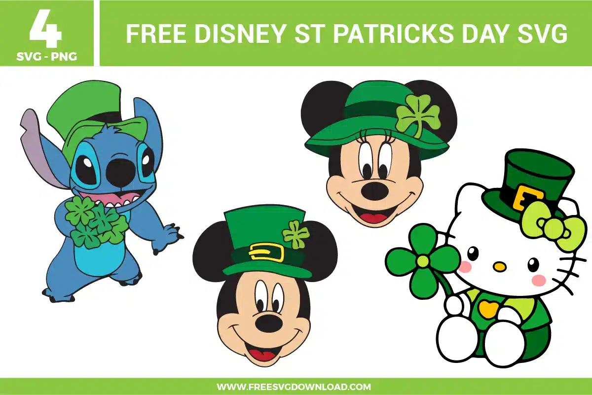 Disney St Patricks Day Free SVG Files
