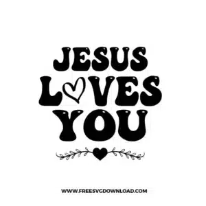 Jesus Loves You Free SVG File