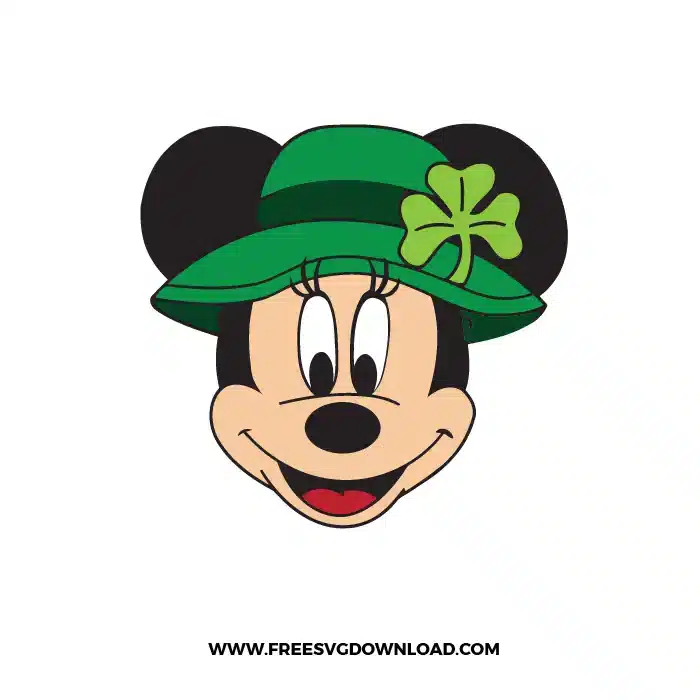 Minnie St Patricks Day Free SVG File