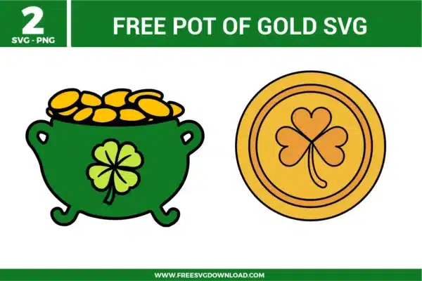 Pot Of Gold Free SVG Files