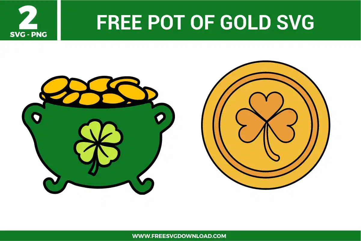 Pot Of Gold Free SVG Files