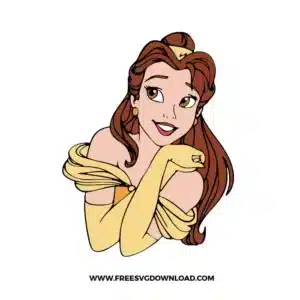 Princess Belle Free SVG File